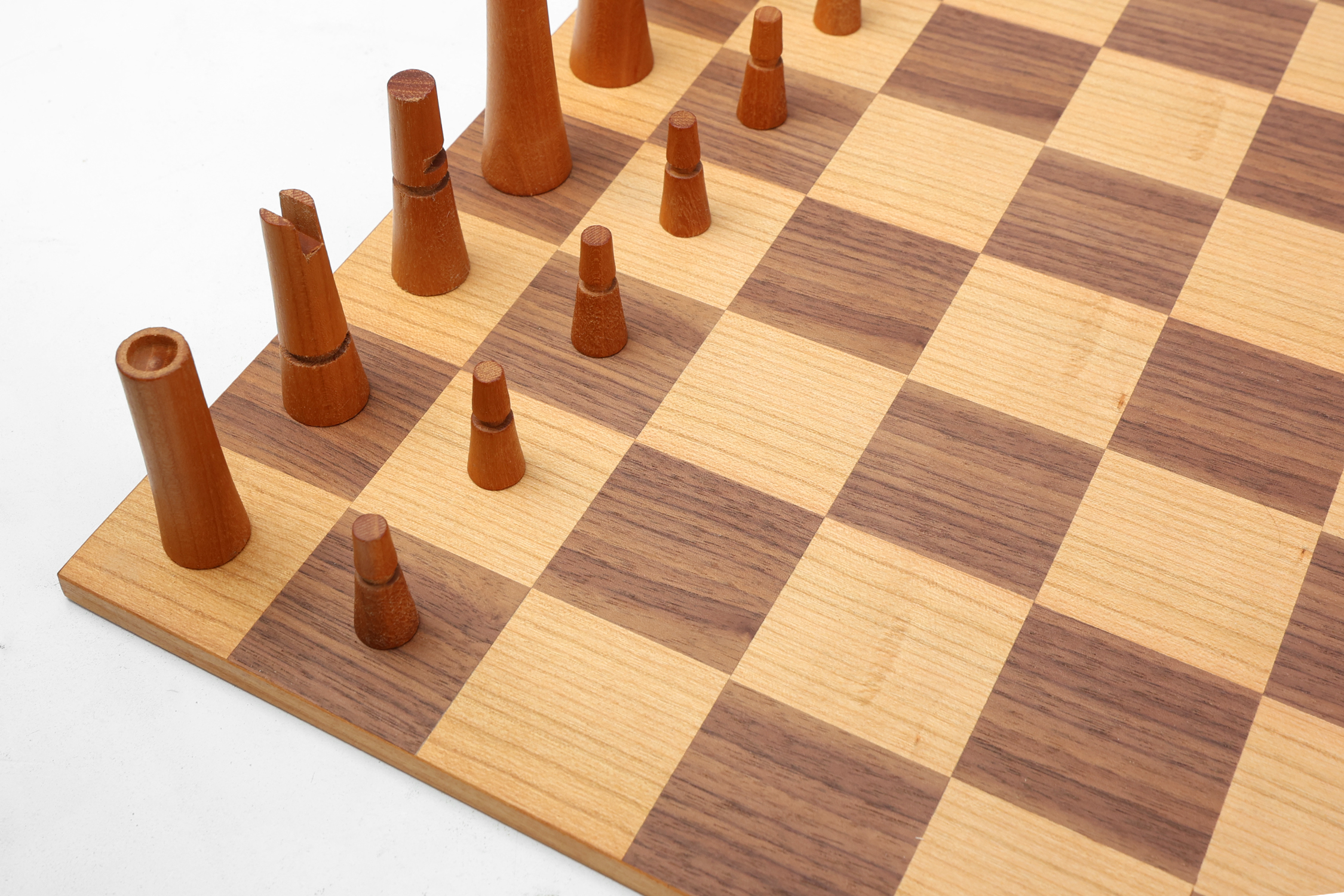 Rare De Coene Chess Set With Original Box Attr. to Christophe Gevers, Belgium, 1950s thumbnail